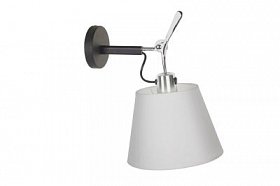 Настенный дизайнерский светильник-бра Tolomeo Parete 18cm white/black matte