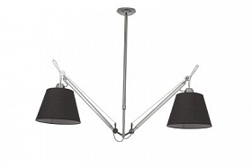 Дизайнерский потолочный светильник Tolomeo Suspension Basculante 36cm black/chrome