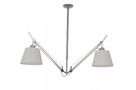 Дизайнерский потолочный светильник Tolomeo Suspension Basculante 24cm white/chrome
