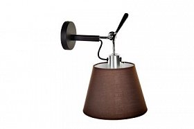 Настенный дизайнерский светильник-бра Tolomeo Parete diffusore 24cm brown/black matte