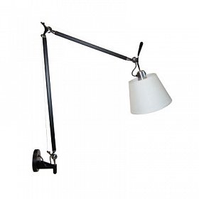 Настенный светильник-бра Tolomeo Parete basculante 18cm white/black matte
