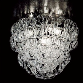 Дизайнерский потолочный светильник Vistosi Giogali 50cm glassy