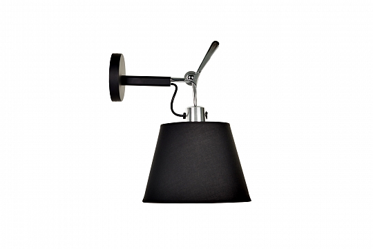 Настенный дизайнерский светильник-бра Tolomeo Parete 18cm black/black matte