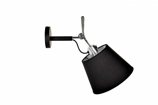 Настенный дизайнерский светильник-бра Tolomeo Parete diffusore 24cm black/black matte