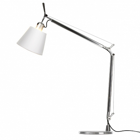 Дизайнерская настольная лампа Tolomeo white/chrome