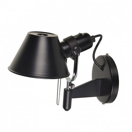 Дизайнерский настенный светильник-бра Tolomeo Faretto black matte