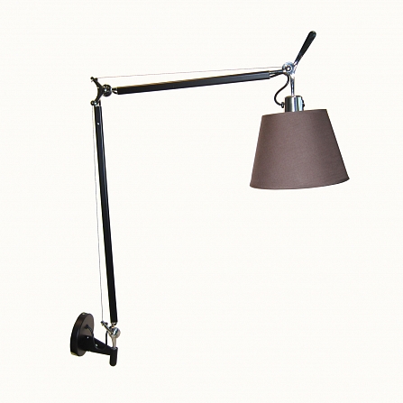 Настенный светильник-бра Tolomeo Parete basculante 18cm brown/black matte
