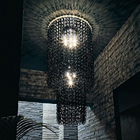 Дизайнерский потолочный светильник Vistosi Giogali 100cm black