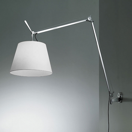 Настенный светильник-бра Tolomeo Parete basculante 24cm white/chrome